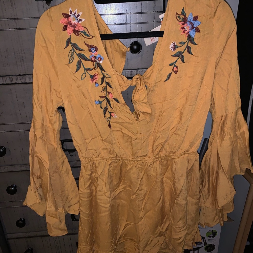 Lizard thicket floral romper